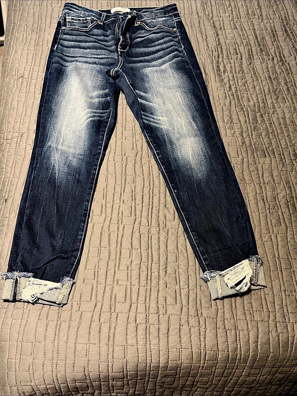 BKE Parker Universal Fit High Rise Ankle Skinny Jeans Blue